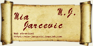 Mia Jarčević vizit kartica